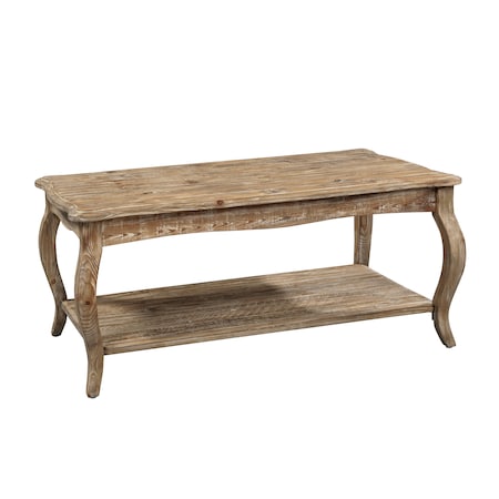 Alaterre Furniture Rustic - Reclaimed Coffee Table, Driftwood ARSA1125